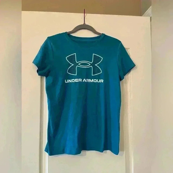 Under Armour Tops - Under Armour HeatGear DriFit Teal Shirt SZ S